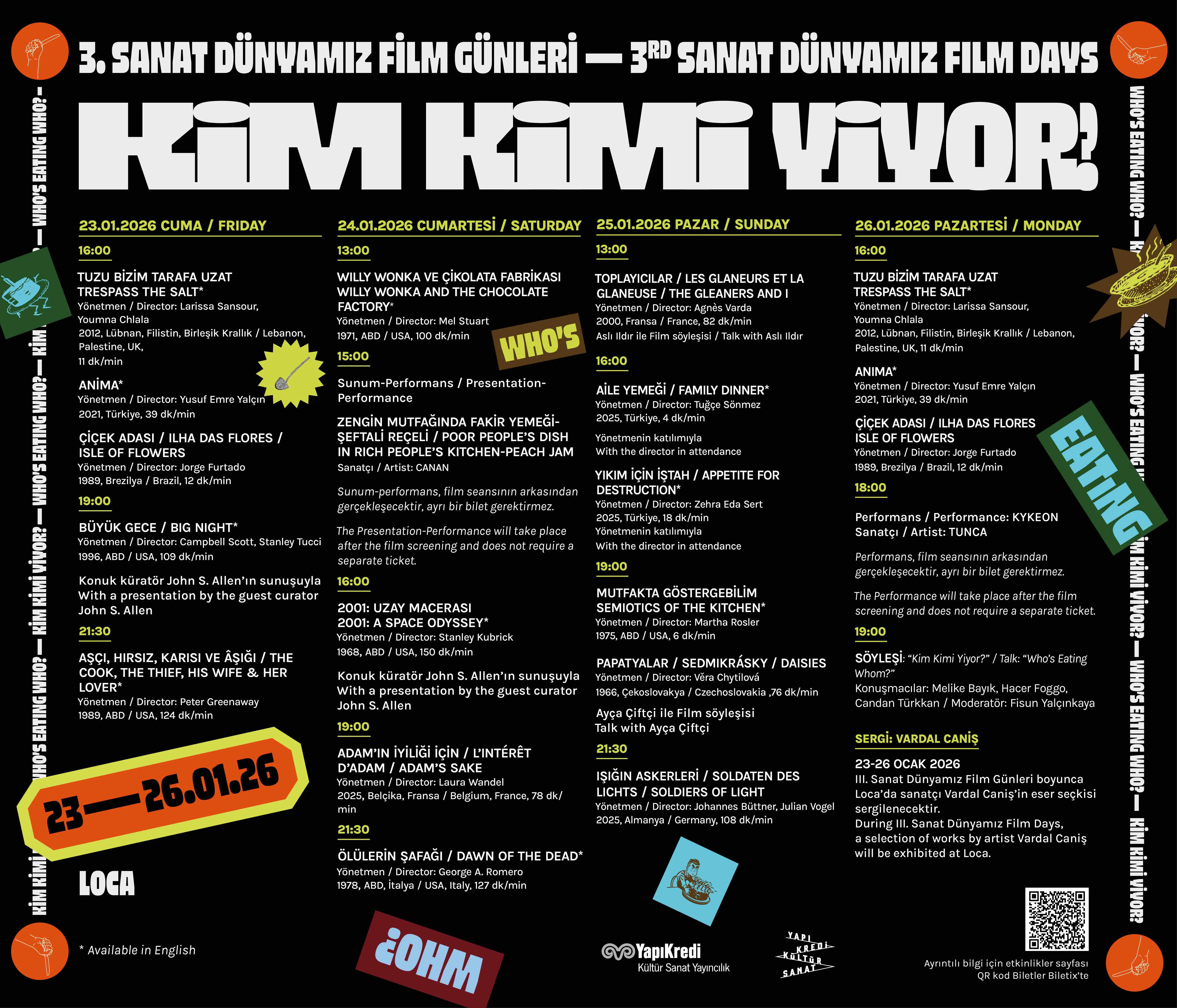 III. Sanat Dünyamız Film Günleri Programı Açıklandı!